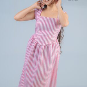 Pink Whisper Midi Dress